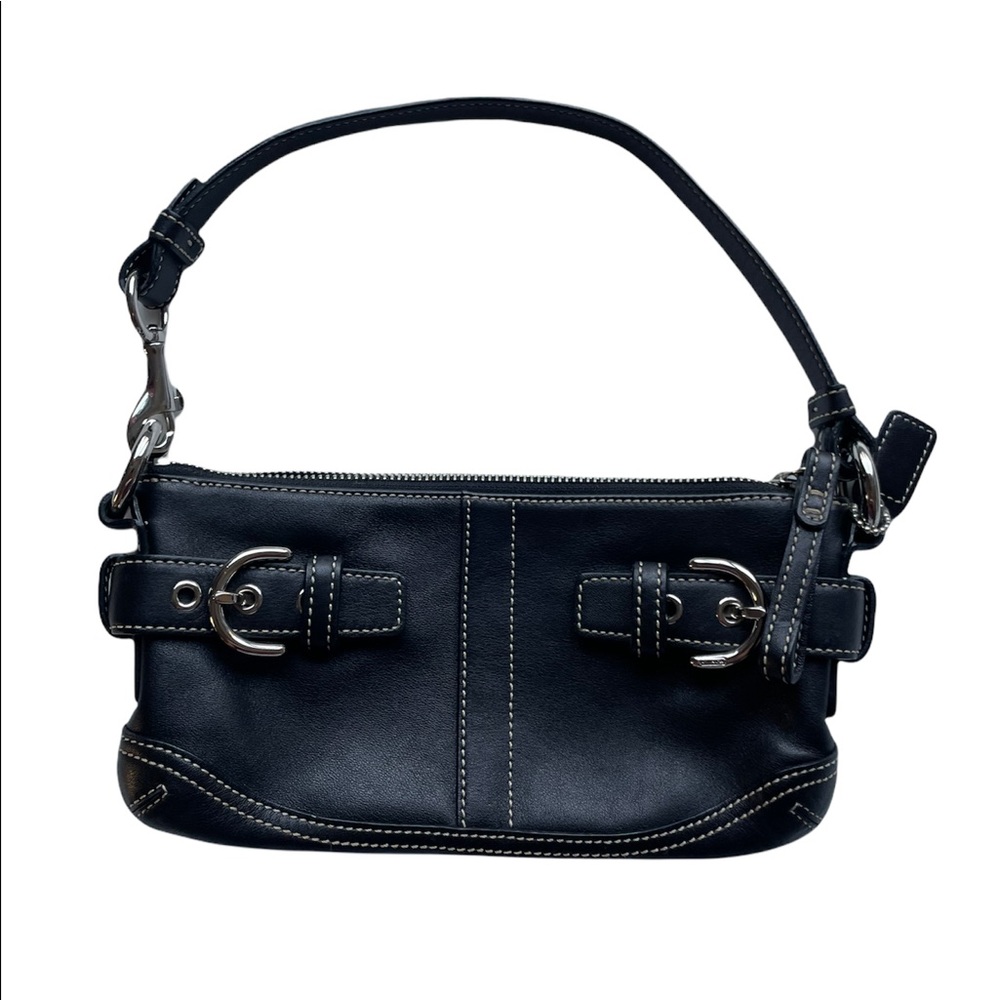Black coach mini purse